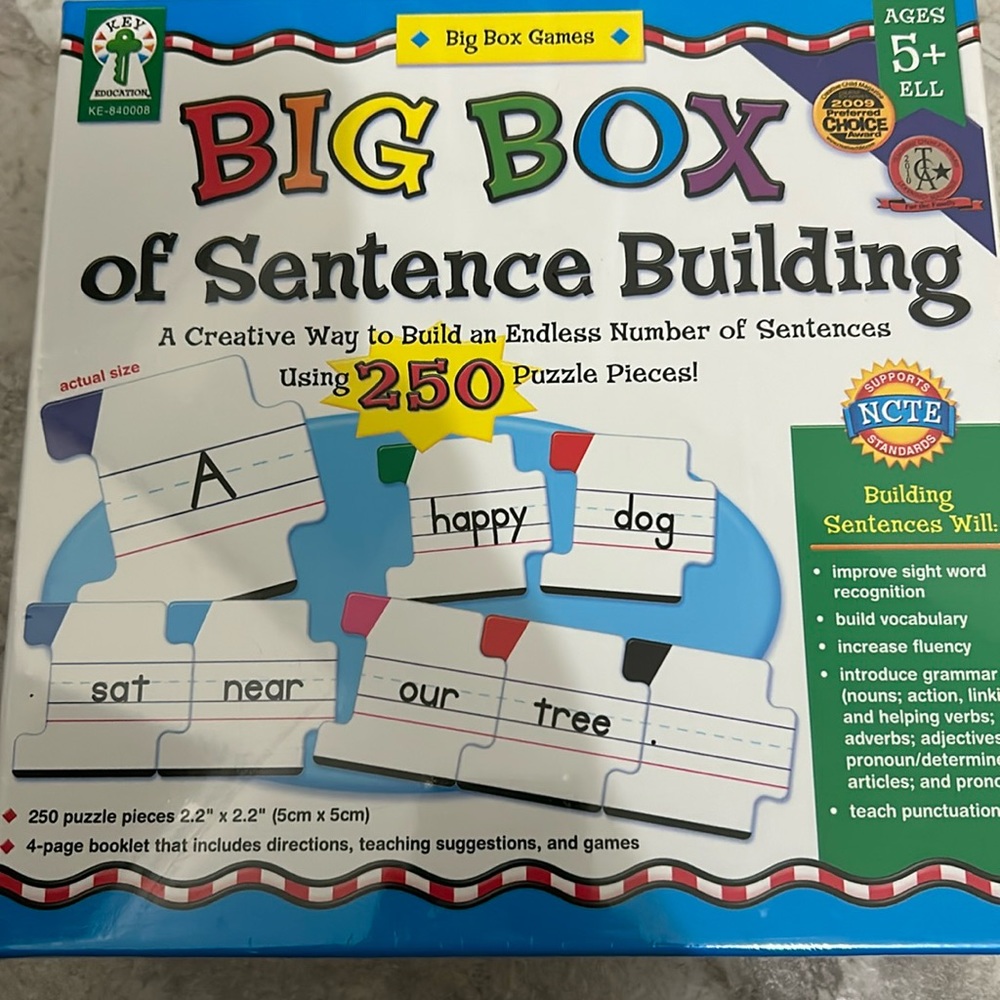 Big Box of Sentence Building New in box